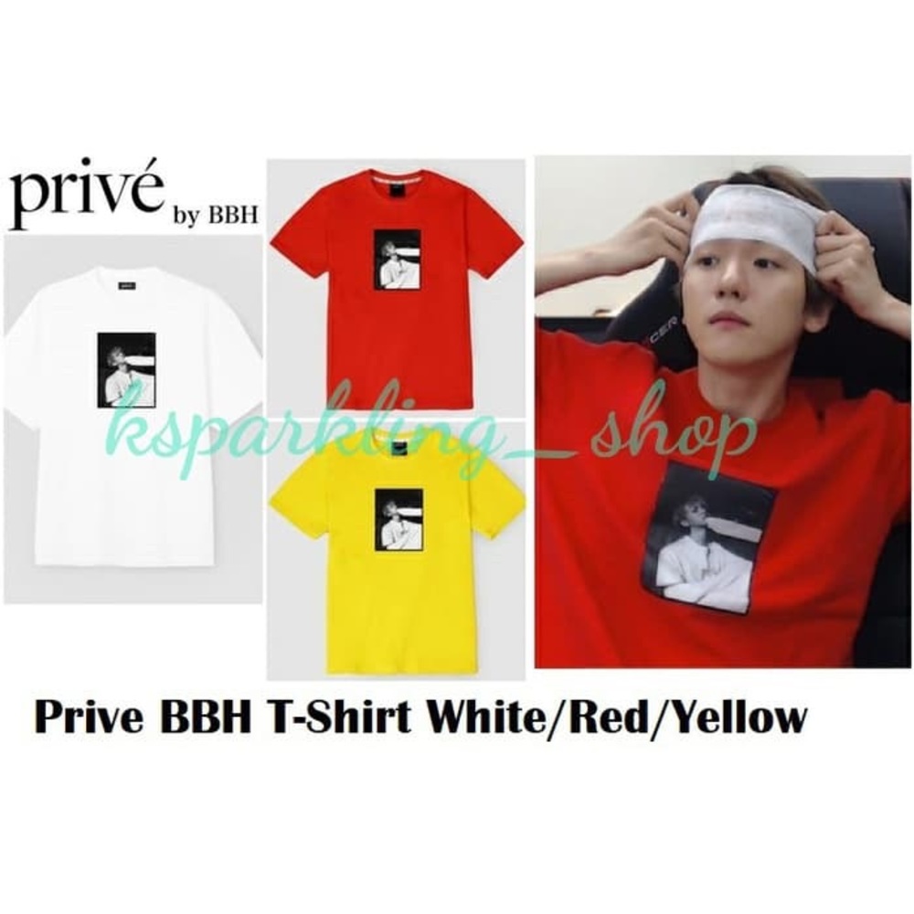 Baekhyun x prive collection red T-shirt